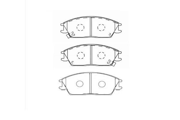 KAVO PARTS Комплект тормозных колодок, дисковый тормоз BP-3004